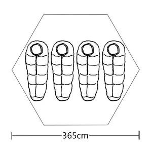 4 Person Tent Green