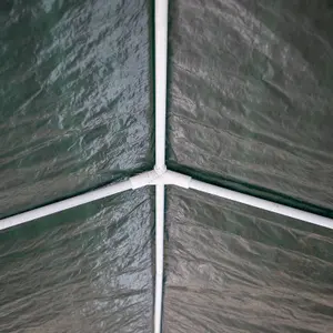 BIRCHTREE 3X6M Outdoor PE Gazebo Patio Shade Canopy Waterproof 6 Pieces Sidewalls Green