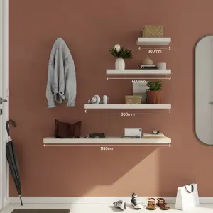 GoodHome Cusko Rectangular Floating shelf (L)60cm x (D)23.5cm