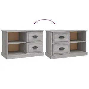 Berkfield TV Cabinet Grey Sonoma 73x35.5x47.5 cm Engineered Wood