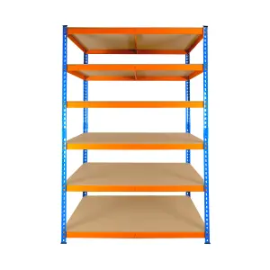 10 Bays of 6 Tier Extra Heavy Duty Storage Racking 1800h x 1200w x 600d mm 300kg