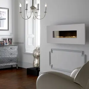 Focal Point Vesuvius flueless Limestone Manual control 2.6kW Gas Fire