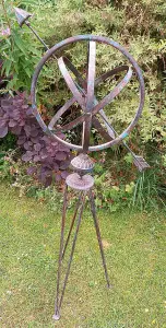 Armillary Sphere Garden Ornament Verdigris Metal