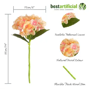 5 Best Artificial White Single 35cm Hydrangea Flower Stems