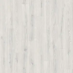 White Modern Wood Effect Anti-Slip Vinyl Flooring for Home, Shops, Offices, 4.0mm Thick Vinyl Sheet-5m(16'4") X 2m(6'6")-10m²