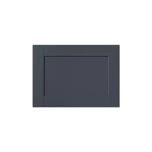 GoodHome Ashmead Matt midnight blue Drawer front, bridging door & bi fold door, 356mm x 16mm x 497mm