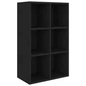 Gardinier Book Cabinet 66 x 30 x 98 cm Engineered Wood Black