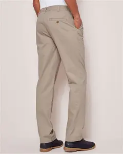 Cotton Traders Men's Elasticated Waist Trousers In Beige - Size 46"