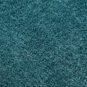 Dark Teal Handmade Rug, 50mm Thickness Plain Shaggy Rug, Modern Luxurious Rug for Bedroom, & Dining Room-160cm X 230cm