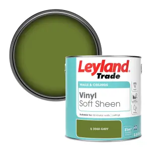 Leyland Trade Vinyl Soft Sheen Walls & Ceilings Emulsion Paint (S 3560-G40Y) - 2.5L