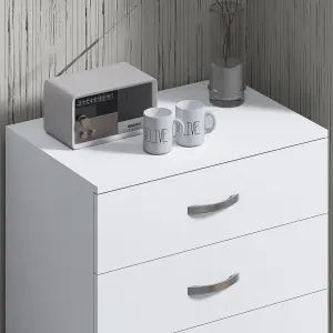 Tunis 4 Drawer Chest Of Drawers - Matt White