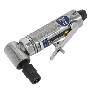 Sealey 90 Angle Air Die Grinder With Aluminium Body & Trigger Silver SA674