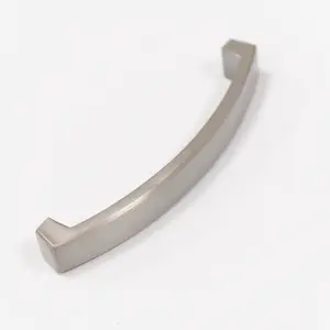 160mm Brushed Nickel Cabinet Handle Square Bow Cupboard Door Drawer Pull Wardrobe Furniture Replacement