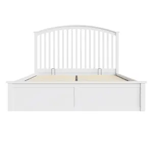 GFW Madrid Wooden Ottoman Bed 135cm Double White