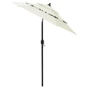 Berkfield 3-Tier Parasol with Aluminium Pole Sand 2 m