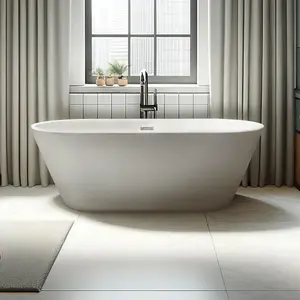 Lisna Waters LWFBS6100 1700mm x 800mm Double Ended Freestanding Bath