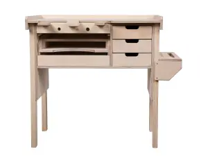 Opifex plywood top craftsman/jewellers workbench (H-98cm, D-57cm, L-104cm) with tool holder