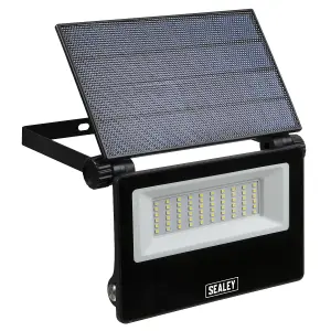 Sealey Extra-Slim Solar Floodlight With Wall Bracket 30W SMD LED 3000LM LED30S