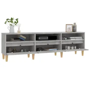 Berkfield TV Cabinet Concrete Grey 150x30x44.5 cm Engineered Wood