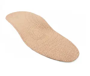 Leather Shoe Insoles with Orthotic Footbed I Insoles with Arch Support and Heel Cushion for Men and Women (UK 6/39 EU)