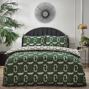 furn. Avalon Geometric Reversible Duvet Cover Set