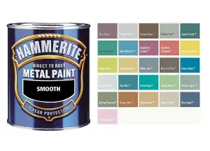 Hammerite - Smooth Direct to Rust - 750ML - Urban Night