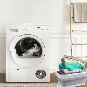 39L Collapsible Foldable Laundry Basket - Grey