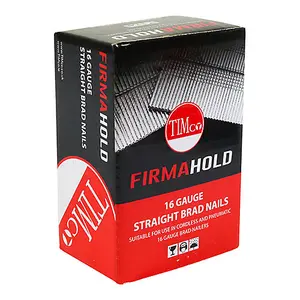 FirmaHold Collated Brad Nails - 16 Gauge - Straight - Stainless Steel BSS1650 - 16g x 50mm