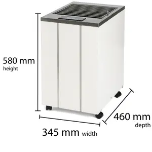 Wood's Silver Smart 13l/d Dehumidifier