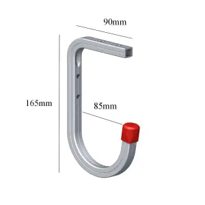 Homesmart Wall Mounted 50kg Storage Hook with Shelf Support Bracket for Garages & sheds