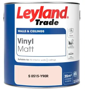 Leyland Trade Vinyl Matt Walls & Ceilings Emulsion Paint (S 0515-Y90R) 2.5L