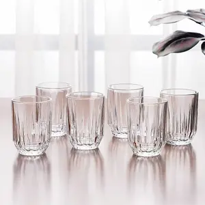 URBNLIVING 350ml Glass Drinking Tumblers Cups Whiskey Water Highball Set of 6