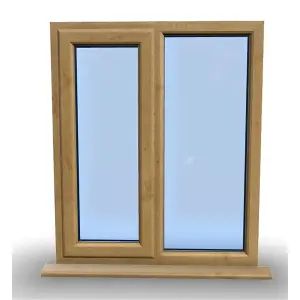 945mm (W) x 1245mm (H) Wooden Stormproof Window - 1/2 Left Opening Window - Toughened Safety Glass