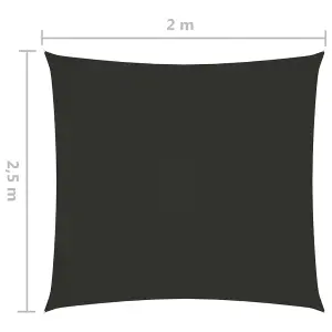 Berkfield Sunshade Sail Oxford Fabric Rectangular 2x2.5 m Anthracite