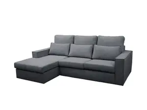 Soho High Back Left Hand  Facing Corner Sofa Grey