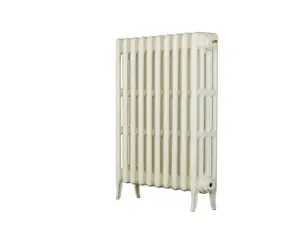 Arroll Neo-Classic White 4 Column Radiator, (W)634mm x (H)760mm