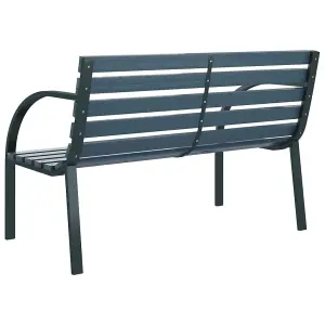 Berkfield Garden Bench 120 cm Grey Wood