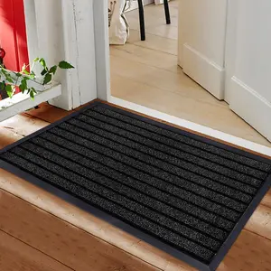 Nakale Halway Kitchen Doormat Black / Rectangle W120 x L300 cm