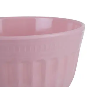 Interiors by Premier Versatile Extra Large Pink Mixing Bowl, Durable Mixing Bowl, Spacious Lightweight Rounded Serving Salad Bowl