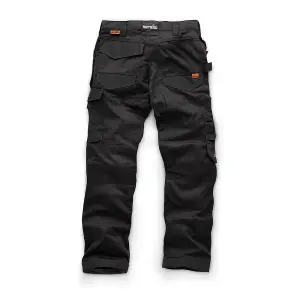 Scruffs Trade Work Trousers With Holster Pockets Black - Size 36S