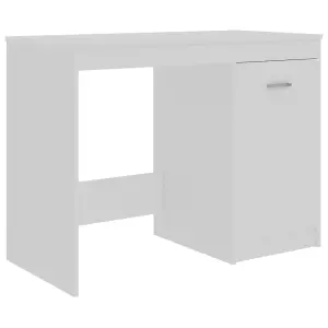 Berkfield Desk White 100x50x76 cm Engineered Wood