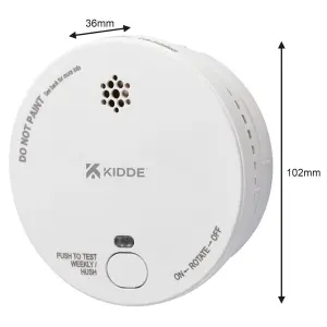 Kidde 2030-DSR Standalone Optical Smoke Alarm with Replaceable battery