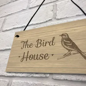 The Bird House Sign Garden Shed Summerhouse Sign Home Gift For Mum Nan