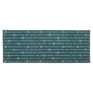 JVL Savio Machine Washable Runner Mat, 57 x 150 cm, Teal