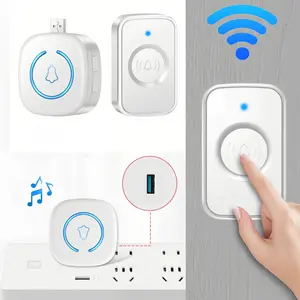 USB Wireless Doorbell for Home balck