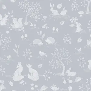 Galerie Apelviken 2 Light Blue Floral Woodland Smooth Wallpaper