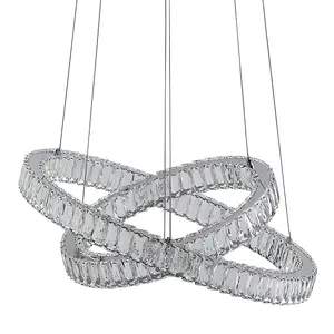 Ausilia Polished Chrome and Glass Ceiling Light