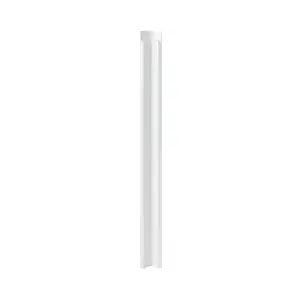 GoodHome Garcinia Gloss light grey Gloss light grey Tall Wall corner post, (W)59mm