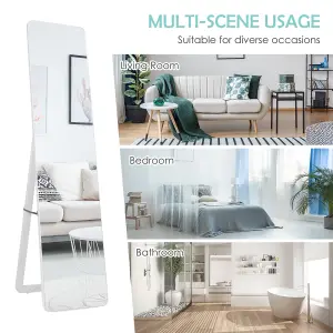 Costway Full Length Dressing Mirror Full Body Mirror Freestanding Wall Mounted