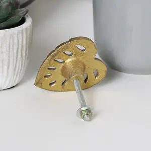 Melody Maison Gold Monstera Leaf Drawer Knob